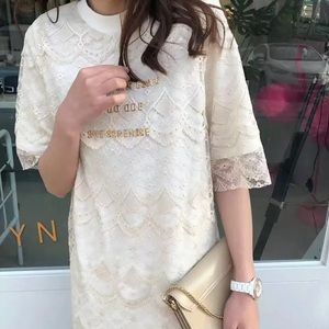 lace t shirt dress